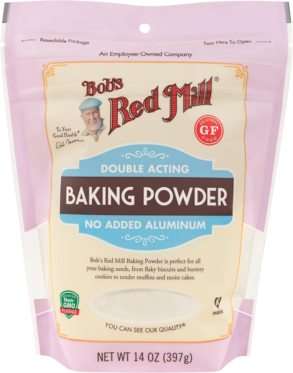 Bob's Red Mill Baking Powder, 14oz (Pack of 1) - Gluten Free, Vegan, Kosher