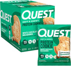 Quest Nutrition White Chocolate Macadamia Protein Cookie, 15g Protein, 1g Sugar, 2g Net Carbs, Keto Friendly, High Protein, Low Carb; 12 Count