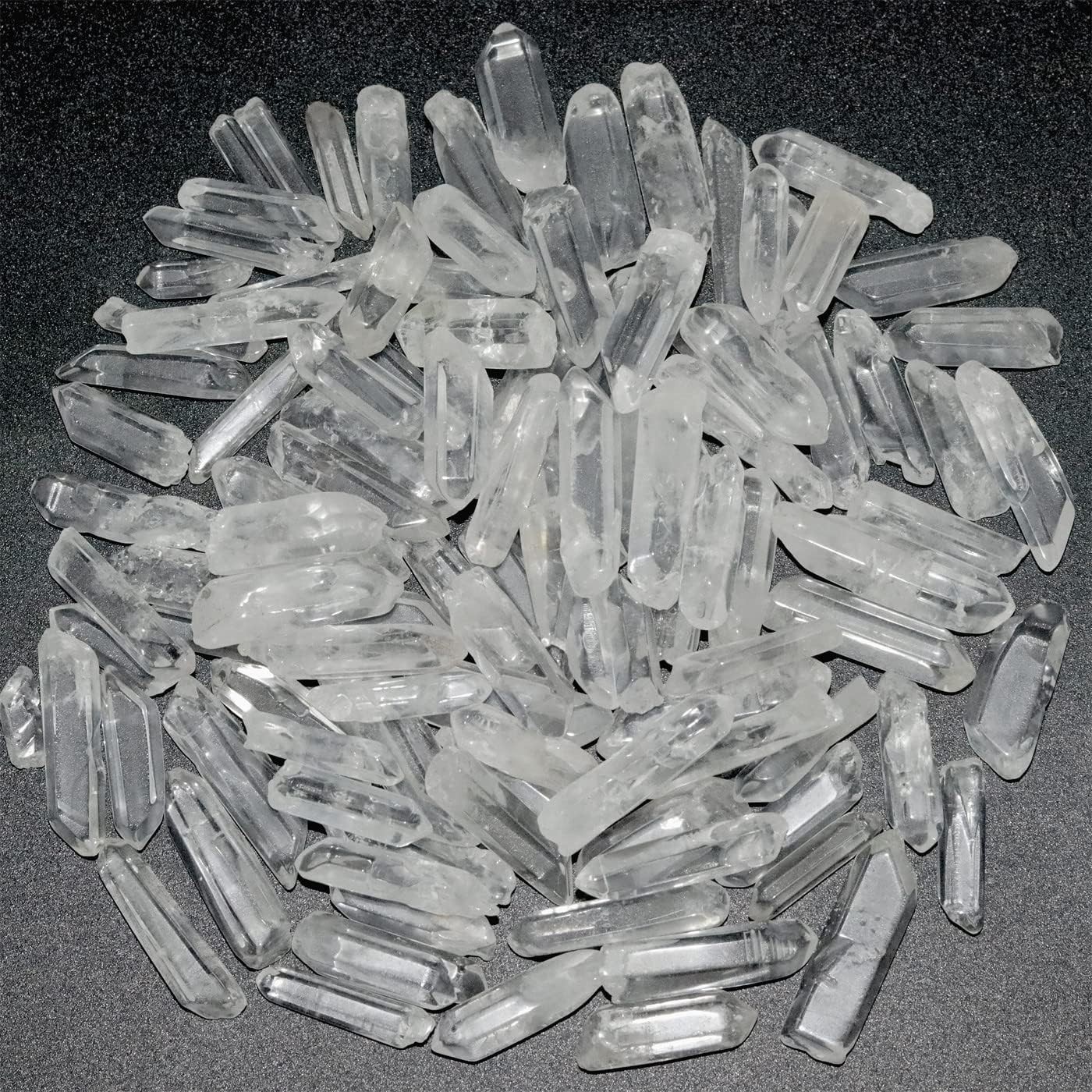0.45lb Clear Quartz Crystal Points Natural Healing Crystals Tumbled Polished Bulk Stones for Meditation Yoga Chakra Reiki Balancing Crystal Therapy Gemstones Crystals 0.39"-1.18”