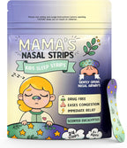 Mama's Eucalyptus Kids Nose Strips for Breathing - Hypoallergenic and Soft, Nasal Strips for Snoring - Nose Tape for Nasal Congestion Relief - Clean, Safe Snore Stopper for Sleep - 24 Count, 5+ Ages