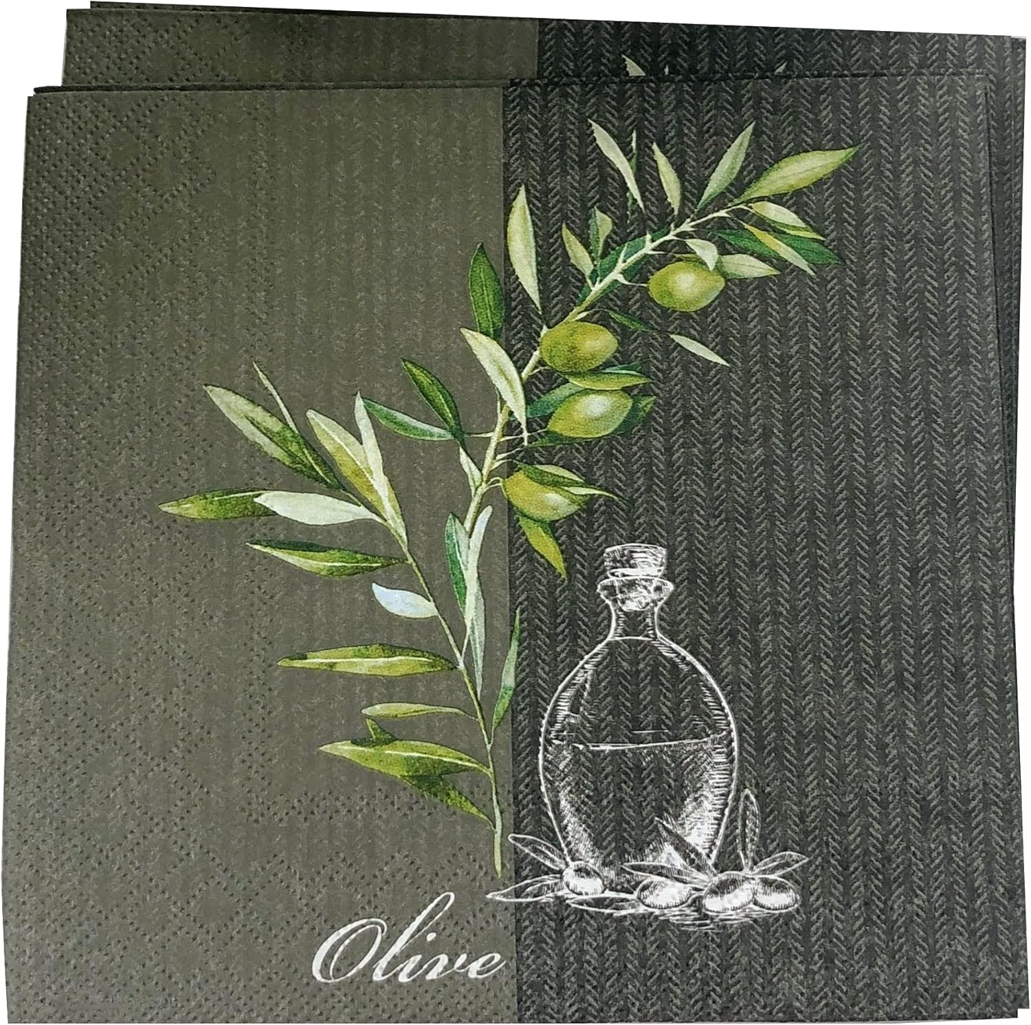 20-ct 13x13 Olive Napkins Fall Napkins Thanksgiving Napkins Fall Paper Napkins Thanksgiving Paper Napkins Fall Cocktail Napkins Decorative Napkins for Decoupage Fall Napkins Paper Olive Paper Napkins