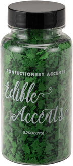 EDIBLE ACCENTS CHRISTMAS TREE - Gluten-free, Egg Free, Nuts Free, Kosher, Sprinkle Medley Mix, For Baking, Decorating, Cookies, Cupcakes, Cakes, Topping, Jimmies, Sugar Shapes
