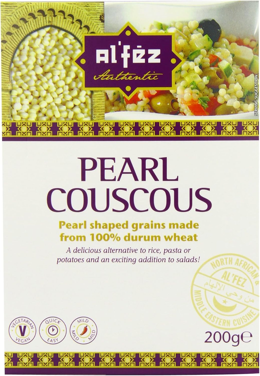 Al'fez Pearl Couscous 200 g (Pack of 12)