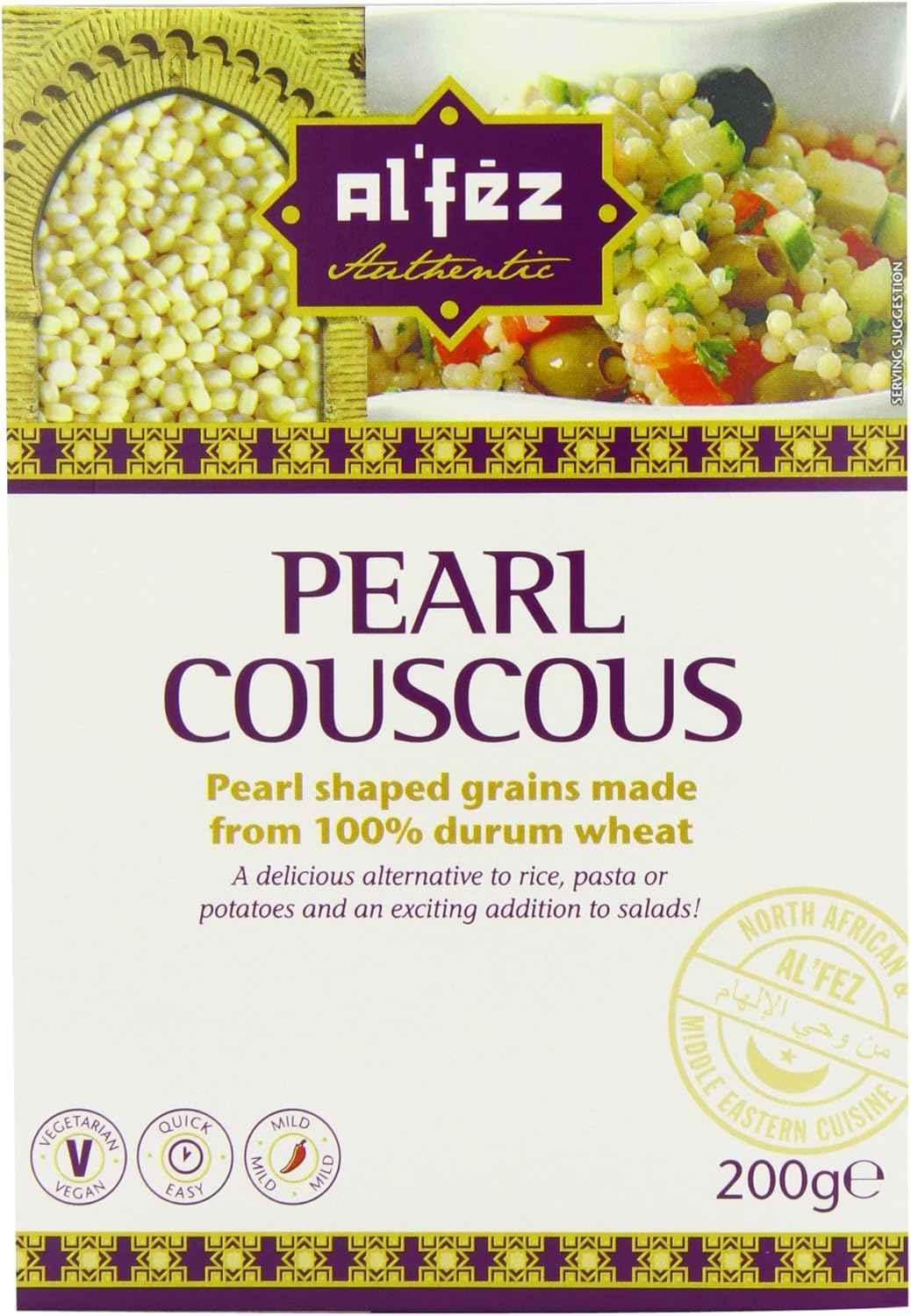 Al'fez Pearl Couscous 200 g (Pack of 12)