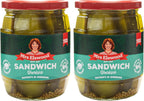 Mrs Elswood Sweet Cucumber Sandwich Slices (540g) - Pack of 2