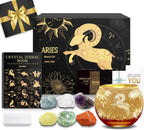 Aovila Aries Birthday Gifts for Women - Aries Candle Holder Crystals Birthstones Gifts Box Set - Zodiac Gifts Astrology Horoscope Gifts Birthday Gifts for Her Mother Sister Best Friends