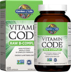 Garden of Life Vitamin B Complex, 120 Vegan Capsules, High Potency Vitamins for Energy & Metabolism with B6, Folate & B12 as Methylcobalamin Plus Probiotics