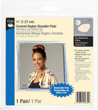 Dritz 1/2" Covered Raglan Shoulder Pads, 1 Pair, Beige