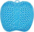BESKAR Larger Foot Scrubber Mat with Non-Slip Suction Cups- Cleans, Smooths, Exfoliates & Massages Without Bending, Circulation & Soothes Tired Feet, Great for Shower or Bathtub