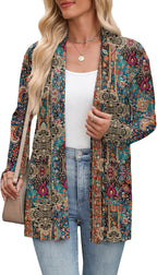 Zeagoo Women's Lightweight Cardigan Open Front Long Sleeve Casual Loose Thin Cardigans with Pockets 2026