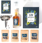 Gin Infusion Kit by Craftly | Natural Botanicals for Homemade Cocktails | Cocktail Making Kit | Birthday Gifts for Him & Her | Gifts for Men & Women | Includes Spices & Bottle