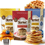 Blanket Pancakes and Waffle Mix – Variety Pack - Just Add Water, No Preservatives – Clean Breakfast Staple with Homestyle Taste – Non-GMO, Comfort Food Classic - 16 oz (3 Pack)