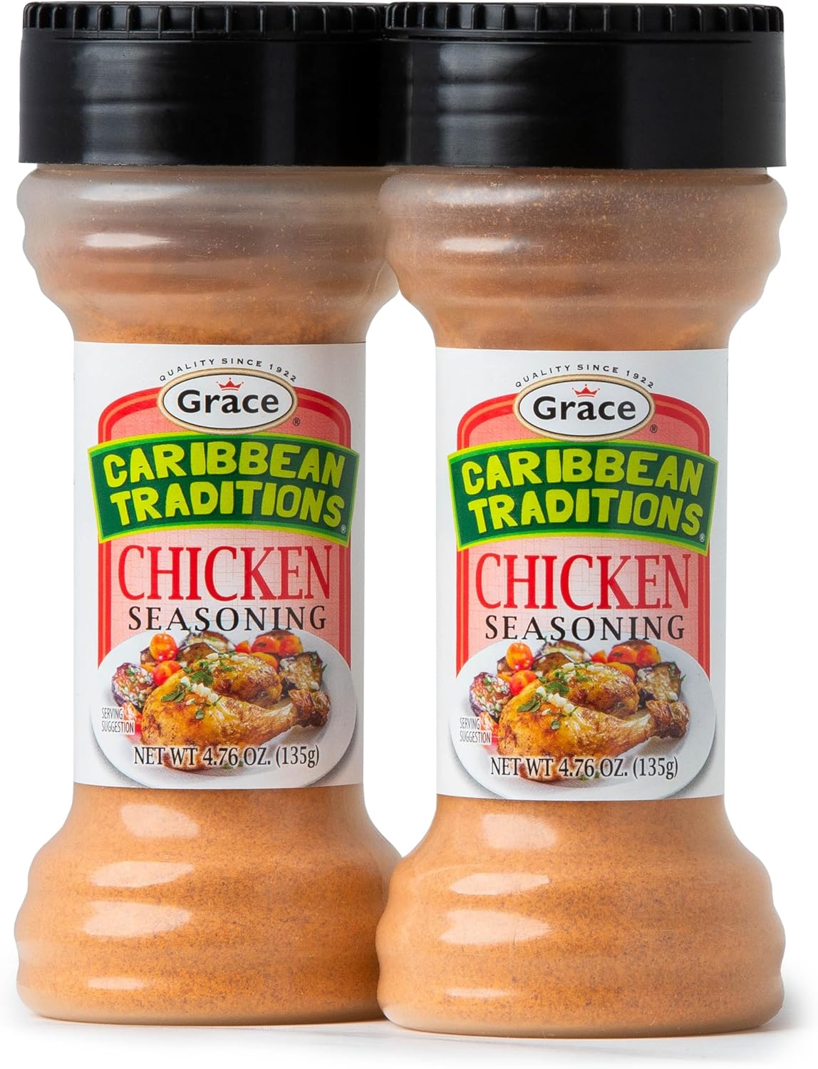 Grace Caribbean Traditions Chicken Seasoning - 2 Pack - Jamaican Chicken Seasoning for Cooking