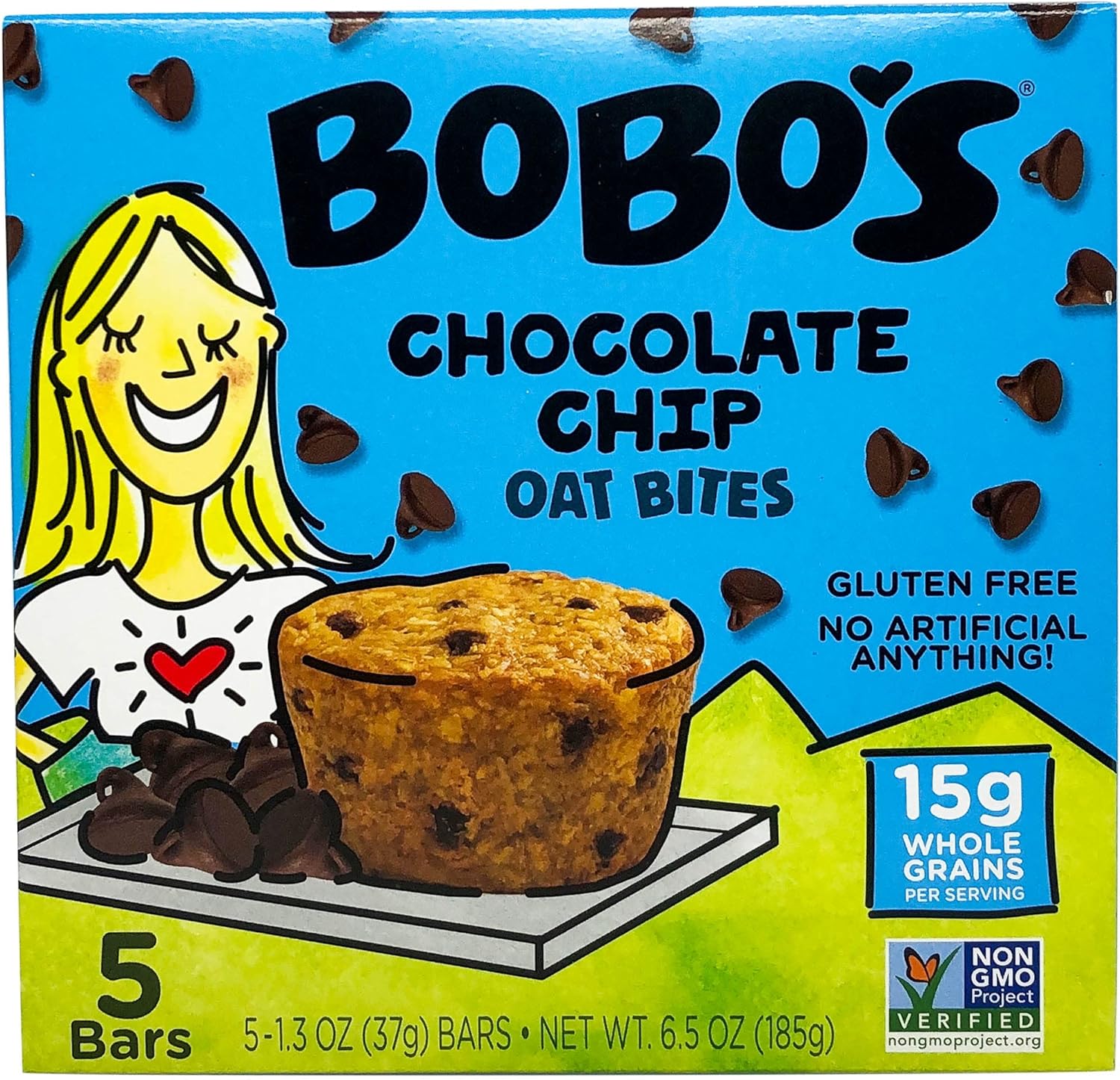 Bobo's Oat Bites Original with Chocolate Chips, 1.3 Oz, 5 Ct