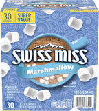 Swiss Miss Chocolate Hot Cocoa Mix With Marshmallows, Hot Cocoa Bar Supplies, 1.38 oz., 30-Count Envelopes