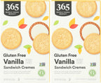365 by Whole Foods Market Vanilla Sandwich Cremes, 8 OZ (Pack of 2)