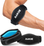 2 Pack Tennis Elbow Brace for Men Women, Adjustable Non-slip Golfer Elbow Strap with Support Compression Pad, Counterforce Brace for Sports, Fit 7.08-14.17", Blue
