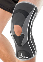 MUELLER Sports Medicine Hg80 Premium Knee Stabilizer, Knee Pain Relief Support for Men and Women, Ideal for Arthritis, Sprains, Black, Large