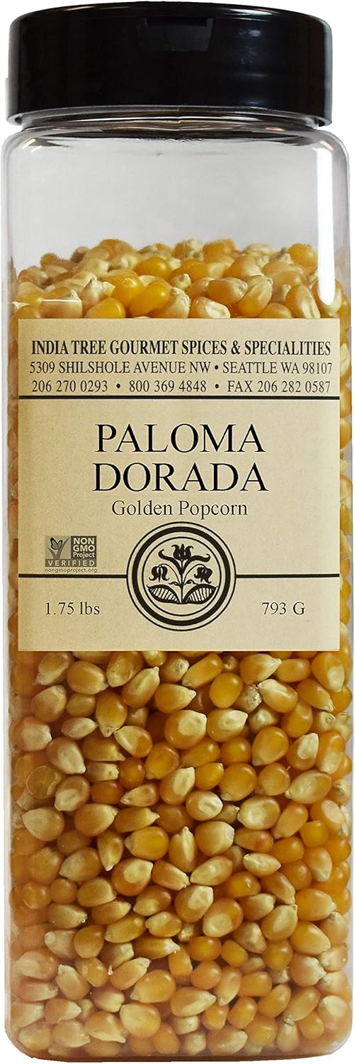 India Tree Paloma Dorada Popcorn, 1.75 lb | Pure & Healthy, USA Grown, Single Ingredient