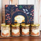 Ghasitaram Gifts Jaiccha Lohri Sweets Gachak hampers Lohri 4 jar Box of revadi, til Almonds, chikki and Peanuts