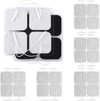 TENS Unit Electrode Pads, 20PCS 2"x2" Adhesive Electrodes Pads, TENS Unit Pads Replacement with Plug 2.0 mm for TENS Machine, Reusable and Latex-Free