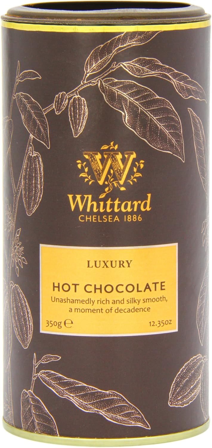 Whittard of Chelsea - Luxury Hot Chocolate - Milk Chocolate Mix, Vegetarian, Vegan Friendly, Baking Cocoa (350g, 1ct)