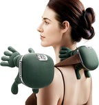Neck Massager with Heat, Electric Shiatsu Neck and Shoulder Massager with Fingers - Use 5V/2A Standard USB Charger Only