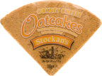 Stockan's Orkney Wholegrain Cheese Oatcakes - Traditional Scottish Savoury Biscuits Imported from Scotland - 6 Packs (8 Oatcakes in Each Pack)
