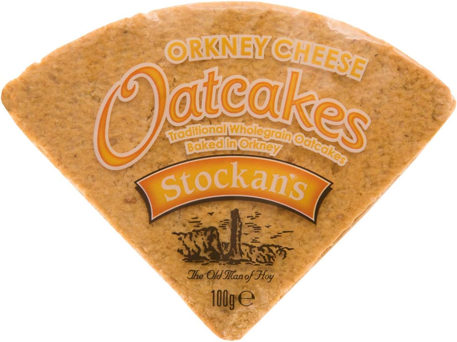 Stockan's Orkney Wholegrain Cheese Oatcakes - Traditional Scottish Savoury Biscuits Imported from Scotland - 6 Packs (8 Oatcakes in Each Pack)
