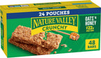 Nature Valley Crunchy Granola Bars, Oats 'n Honey, 48 Ct, 35.76 oz (24 Pouches)