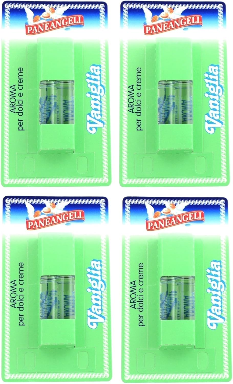 Paneangeli: " Vaniglia " Vanilla Aroma For pastry two viles 2 ml each* Pack of 4 [ Italian Import ]