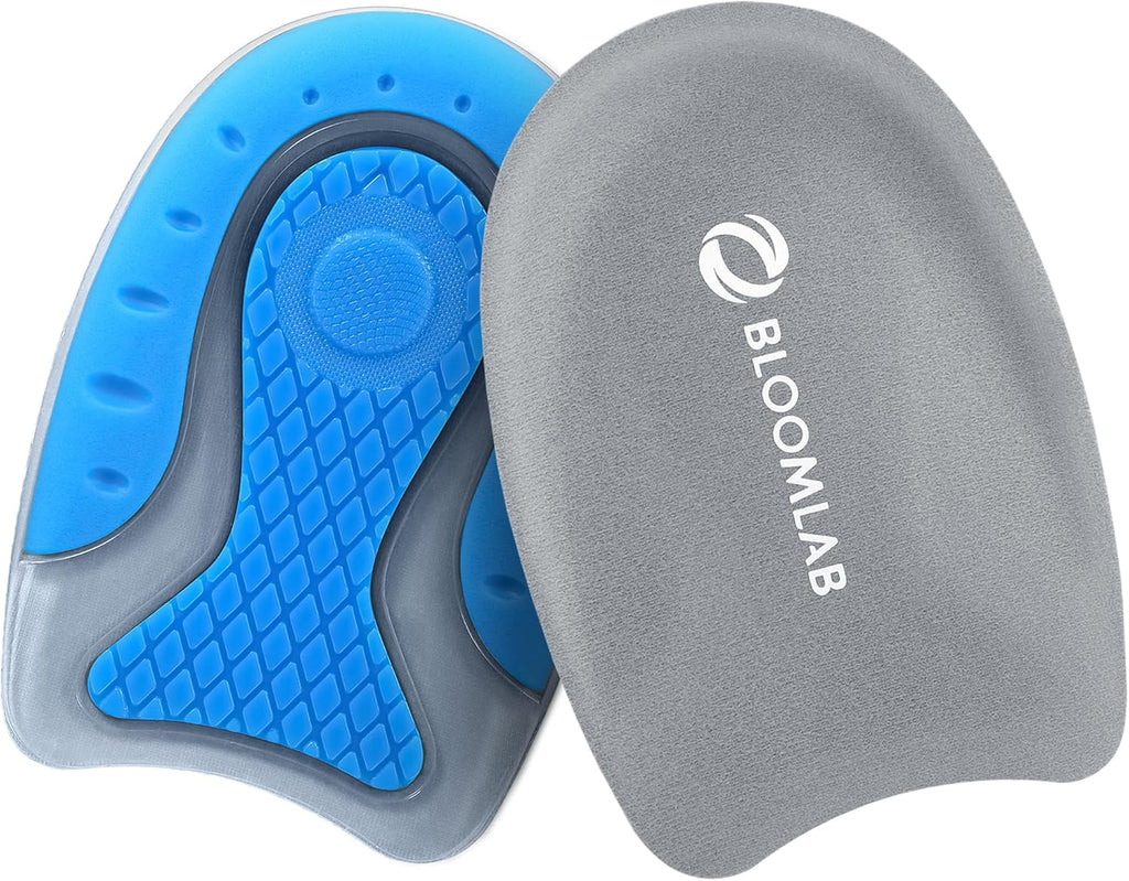 Premium Heel Pain Relief Gel Inserts – 2 Pack Shock-Absorbing Heel Cups for Plantar Fasciitis – Non-Slip Silicone Cushions for All Shoes & All-Day Comfort