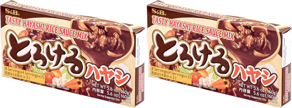 S&B Tasty Hayashi Rice Sauce Mix, 5.6-Ounce (Pack of 2)
