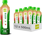 ALO Aloe Vera Juice Drink | BLUSH - Aloe Vera + Strawberry | 16.9 fl oz, Pack of 12 | Plant-Based Drink with Real Aloe Pulp