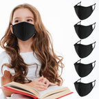 comfso 5Pack (S/XS) Child Kids Cloth Reusable Washable Face Mask Breathable with Adjustable Ear Loop