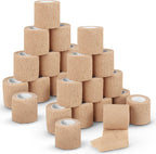 Ever Ready First Aid Self Adherent Cohesive Bandages 3" x 5 Yards - 24 Count, Tan