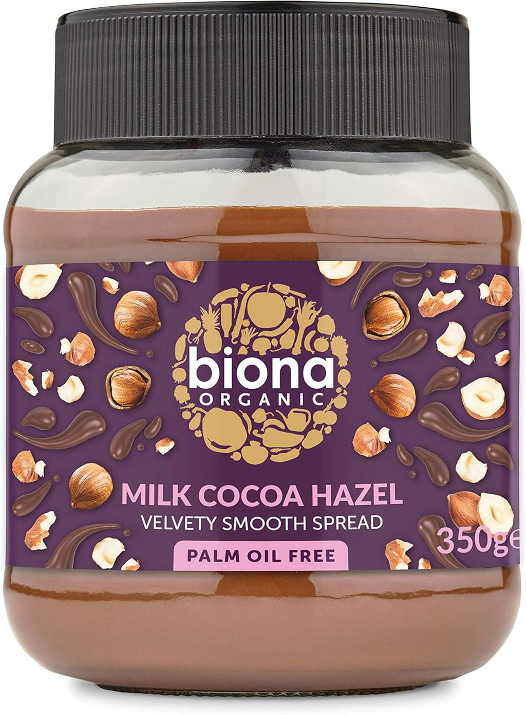 Biona Organic Milk Chocolate Hazelnut Spread 350g-2 Pack