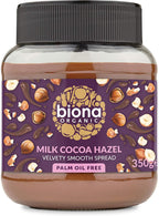 Biona Organic Milk Chocolate Hazelnut Spread 350g-2 Pack