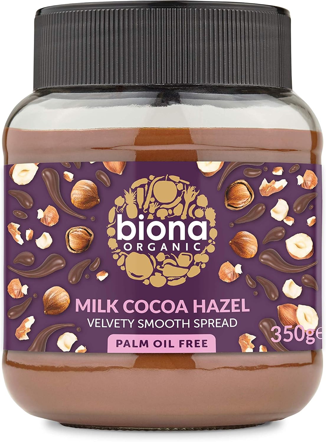 Biona Organic Milk Chocolate Hazelnut Spread 350g-2 Pack