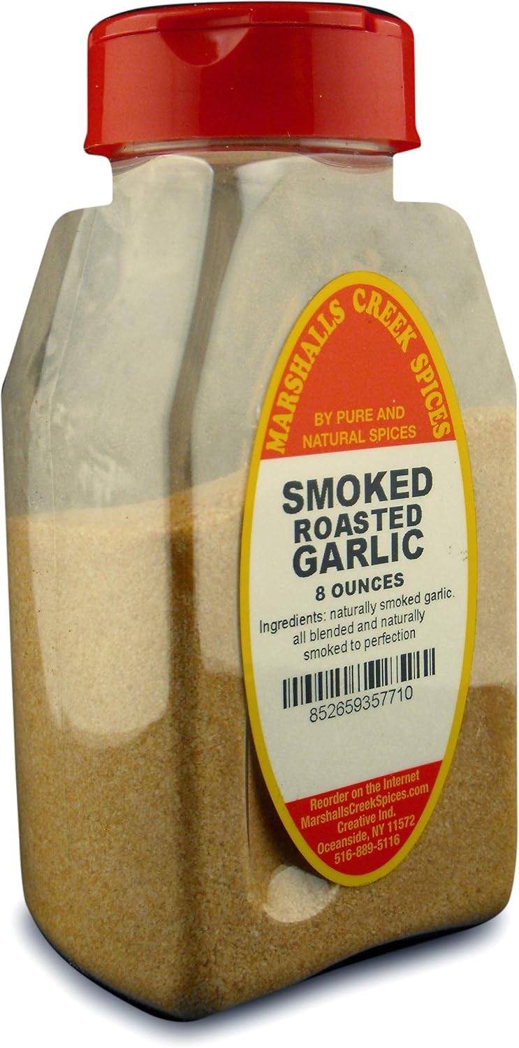 Marshalls Creek Spices (st01) SMOKED ROASTED GARLIC GRANULATE 8 oz.