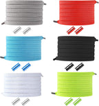 VOCOOL 6 Pairs No Tie Elastic Shoe Lace Elastic Tieless Shoelace, One Size Fits All Adult and Kids, 6 Colors