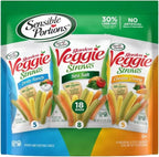 Sensible Portions Garden Veggie Snacks - Veggie Straws Variety Pack, 18ct Polybag (Pack of 1)