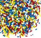 Manvscakes Sprinkles, Blue red and yellow Sprinkles, Super hero Parties, Sprinkle Mix for Cookies, Ice Cream, Cake and Cupcake Decorating