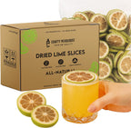 Dried Lime Slices 3oz/85gm 23 to 37 Pcs, Citrus Dehydrated Fruit For Cocktails, Limes For Cocktail and Decor, Cocktail Garnish and Decoration, Dried Lemon Peels, Garnishes for Drink and Juice