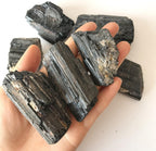 100g Pack Natural Black Crystal Gemstone Collectibles Rough Rock Mineral Specimen Stone Home Decor