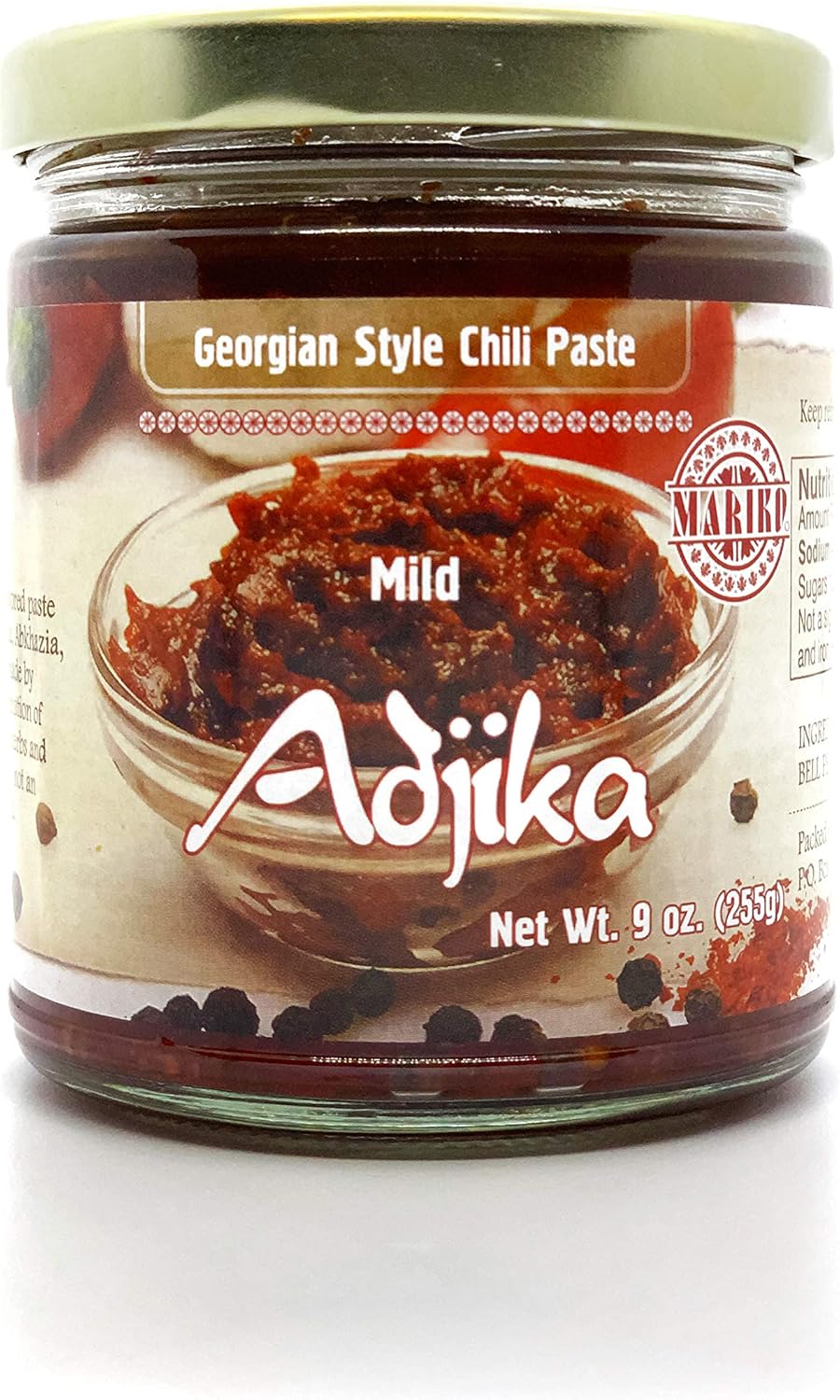 Adjika-Georgian Style Chili Paste (MILD) 1 Jar 9 OZ (255g)