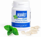 Epic 100% Xylitol Peppermint Chewing Gum - Sugar Free, Aspartame Free Dental Gum - Supports Oral Health & Fresh Breath - 50 Pieces