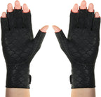 Thermoskin Premium Arthritic Gloves, Black,Relieves Arthritic Pain in Fingers and Hand, Size Large