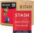Stash Tea English Breakfast Black Tea, Box of 100 Tea Bags