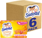 Suavitel Fast Dry Fabric Conditioner Sheets, Magical Morning Sun, 70 Count